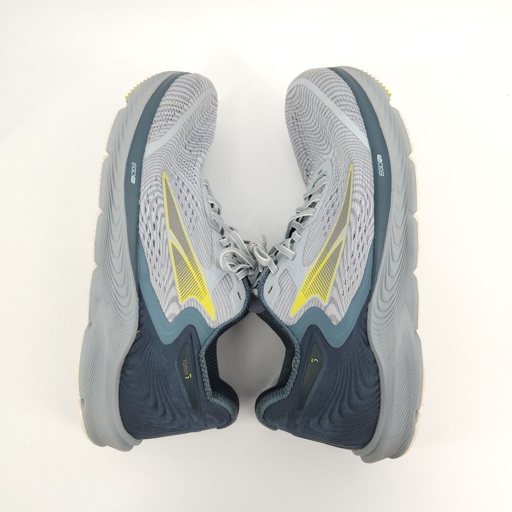 Altra Torin 5 Running Shoes Mens Size 10 Blue Gray Yellow Road Trainer - Picture 7 of 11
